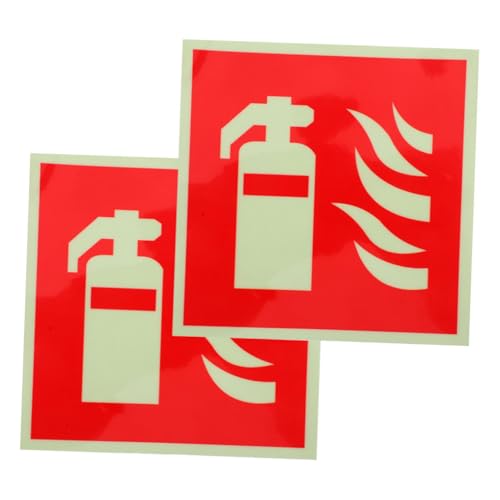 SHINEOFI 2 Stück Brandschutzaufkleber Etiketten Feuerlöscher Tag Industrie Leuchtklebstoff Büro Warnschilder Feuerunterscheidung Bodenschild Phosphoreszierende Folie Rot SHINEOFI 2 Stück Brandschutzaufkleber Etiketten Feuerlöscher Tag Industrie Leuchtklebstoff Büro Warnschilder Feuerunterscheidung Bodenschild Phosphoreszierende Folie Rot von SHINEOFI