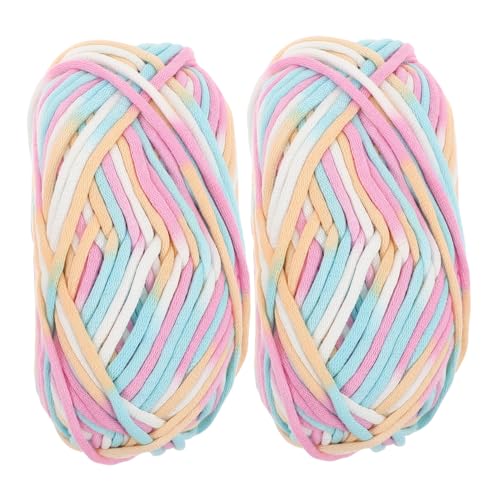 SHINEOFI 2 Stück Bunte Baumwoll Strickwolle Weiches Komfortables Garn für Stricken und Häkeln für Pullover Schals Diy Projekte Saisonales Vielseitiges Häkelgarn für Winterbekleidung SHINEOFI 2 Stück Bunte Baumwoll Strickwolle Weiches Komfortables Garn für Stricken und Häkeln für Pullover Schals Diy Projekte Saisonales Vielseitiges Häkelgarn für Winterbekleidung von SHINEOFI