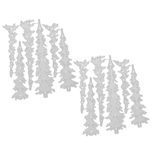 SHINEOFI 2 Stück Carbon Steel Weihnachtsbaum Stanzformen Teiliges für DIY Scrapbooking Prägung Papier Kartenherstellung Festliche Metall Schablonen für Kreative Weihnachtsdekoration SHINEOFI 2 Stück Carbon Steel Weihnachtsbaum Stanzformen Teiliges für DIY Scrapbooking Prägung Papier Kartenherstellung Festliche Metall Schablonen für Kreative Weihnachtsdekoration von SHINEOFI