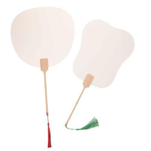 SHINEOFI 2 Stück Chinesischer Handfächer Dickem Reispapier Leerer DIY Malfächer für Kreative Handbemalung Traditioneller Papierfächer für Dekoration Tanz Bühne und Zufällige Farbe SHINEOFI 2 Stück Chinesischer Handfächer Dickem Reispapier Leerer DIY Malfächer für Kreative Handbemalung Traditioneller Papierfächer für Dekoration Tanz Bühne und Zufällige Farbe von SHINEOFI