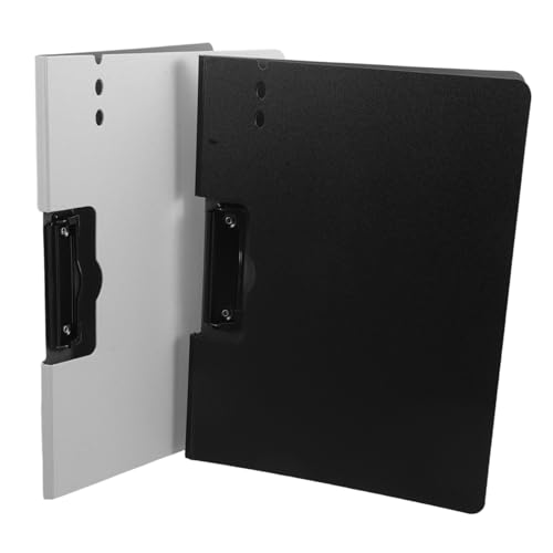SHINEOFI 2 Stück Dokumentenmappe mit Metall Seitenclip Leicht Staubdicht Starke Klemme Modern und für Büro und Schulbedarf von SHINEOFI