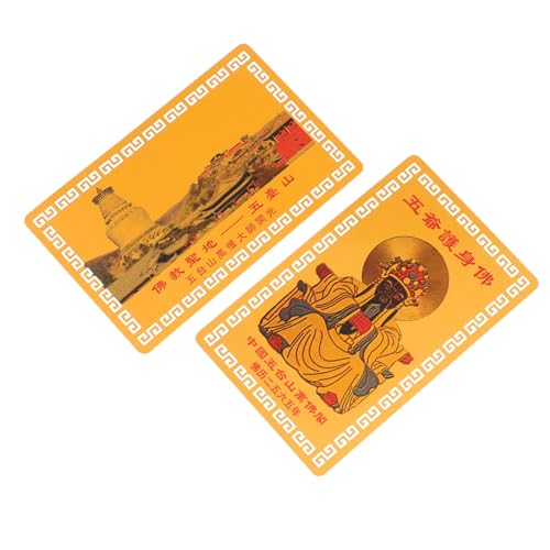 SHINEOFI 2 Stück Feng Shui Tai Sui Amulettkarte aus Langlebiger Schutz und Glücksbringer für Wohlstand und Kompakt für Brieftasche und Alltag Traditionelles Chinesisches Segenssymbol SHINEOFI 2 Stück Feng Shui Tai Sui Amulettkarte aus Langlebiger Schutz und Glücksbringer für Wohlstand und Kompakt für Brieftasche und Alltag Traditionelles Chinesisches Segenssymbol von SHINEOFI