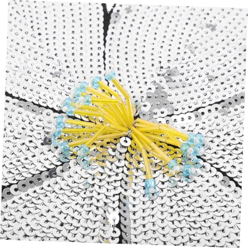 SHINEOFI 2 Stück Große Bunte Blumen Patches mit Perlen und Pailletten Handgenähte Glitzernde Applikationen für Bühnenkostüme Jacken Kleider und Hüte Dekorative Stoffverzierung von SHINEOFI