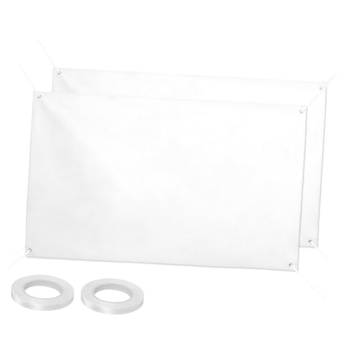 SHINEOFI 2 Stück Großes Leeres Banner Pack Blanko Diy Banner Strapazierfähigem Polyester mit Hängeseil für Kreative Designs und Partys SHINEOFI 2 Stück Großes Leeres Banner Pack Blanko Diy Banner Strapazierfähigem Polyester mit Hängeseil für Kreative Designs und Partys von SHINEOFI