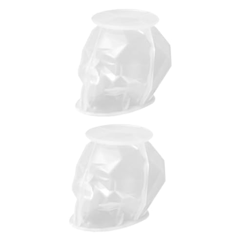 SHINEOFI 2 Stück Halloween Kerzenform Aromatherapie Herstellung Kerzenformen UV Skelett seifengießform seifenformen soap mold Betonform Silikonformen für Epoxidharz Kieselgel von SHINEOFI