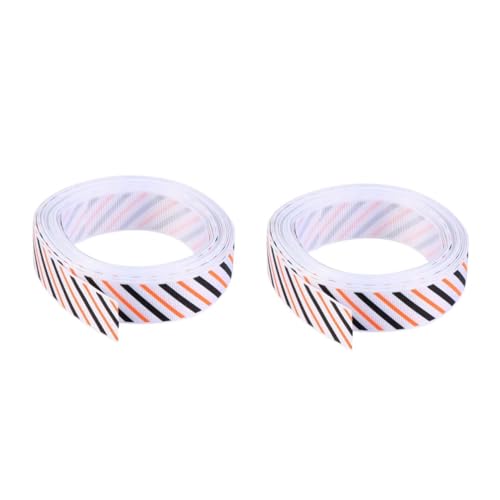SHINEOFI 2 Stück Halloween-geschenkpapier-band-bänder Blau Gegenwärtig Drinnen Hochzeit Party Schleife Funkeln Draht Rosa Bänder Für Geschenkband Colorful Polyester von SHINEOFI
