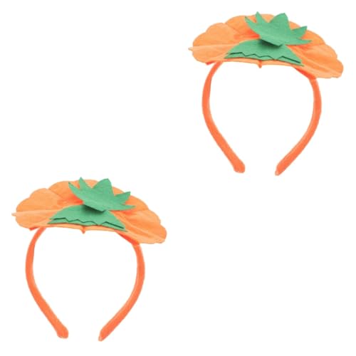 SHINEOFI 2 Stück Halloween-kürbis-stirnband Halloween-elemente-stirnband Halloween-haarreifen Haarstirnband Bilden Stirnband Im Kürbis-stil Kürbisse Kopfschmuck Requisiten Haarband Stoff von SHINEOFI