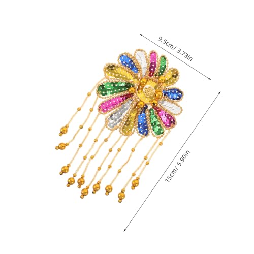 SHINEOFI 2 Stück Handgefertigte Schulter-glitzerapplikationen mit Quasten und Perlenbesatz Goldfarbene Pailletten Fransenepauletten für Bühnenkostüme Karneval Cosplay und Festliche Outfits SHINEOFI 2 Stück Handgefertigte Schulter-glitzerapplikationen mit Quasten und Perlenbesatz Goldfarbene Pailletten Fransenepauletten für Bühnenkostüme Karneval Cosplay und Festliche Outfits von SHINEOFI