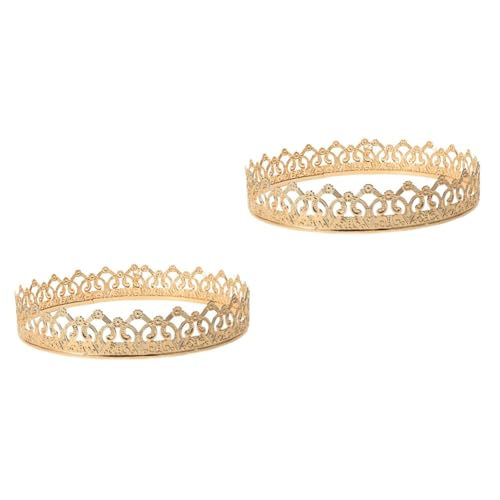 SHINEOFI 2 Stück Herrenkrone Goldene Kronendekorationen Kronenhut Königinnenkronen Feenkrone Königskrone Schwarze Krone Kuchendekor Tafelaufsätze Prinzenkrone Brautkrone Die SHINEOFI 2 Stück Herrenkrone Goldene Kronendekorationen Kronenhut Königinnenkronen Feenkrone Königskrone Schwarze Krone Kuchendekor Tafelaufsätze Prinzenkrone Brautkrone Die von SHINEOFI
