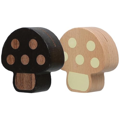 SHINEOFI 2 Stück Holz Platzkartenhalter Rustikale Memo Clips aus Holz für Tischdekoration für Hochzeiten Partys und Besondere Anlässe Natürlichen und Vintage Farben von SHINEOFI