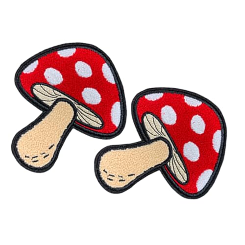 SHINEOFI 2 Stück Kreative Stickerei Patches mit Hitzeaktiviertem Kleber für Kleidung und Taschen Waschbar Langlebig für Diy Dekoration von SHINEOFI
