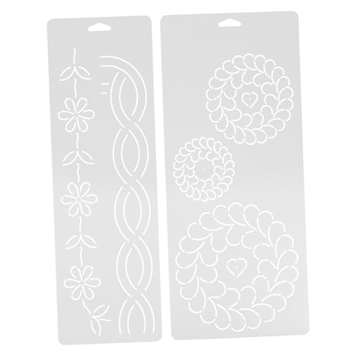 SHINEOFI 2 Stück Kreuzstichvorlage Strick-malvorlage Vorlage Für Eine Reißverschlusstasche Retro-nahttrenner Quilt-lineal Transparente Quiltvorlagen Nähvorlagen Für Kleidung Weiß Plastik SHINEOFI 2 Stück Kreuzstichvorlage Strick-malvorlage Vorlage Für Eine Reißverschlusstasche Retro-nahttrenner Quilt-lineal Transparente Quiltvorlagen Nähvorlagen Für Kleidung Weiß Plastik von SHINEOFI