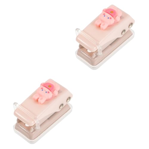 SHINEOFI 2 Stück Locher Basteln Bastelpapier Mini Scrapbook Bastelstanzer Papierlöcher Puncher Büropapier Locher Breaker Puncher Für Papier Kleiner Puncher Loseblattstanzer Kreisstanzer von SHINEOFI