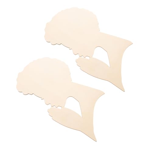 SHINEOFI 2 Stück Mädchen Holzhandwerk Holzausschnitte unvollendetes Holzhandwerk Menschenanhänger aus Holz zum Basteln DIY hängendes Kunsthandwerk Holzanhänger selber machen Beige SHINEOFI 2 Stück Mädchen Holzhandwerk Holzausschnitte unvollendetes Holzhandwerk Menschenanhänger aus Holz zum Basteln DIY hängendes Kunsthandwerk Holzanhänger selber machen Beige von SHINEOFI