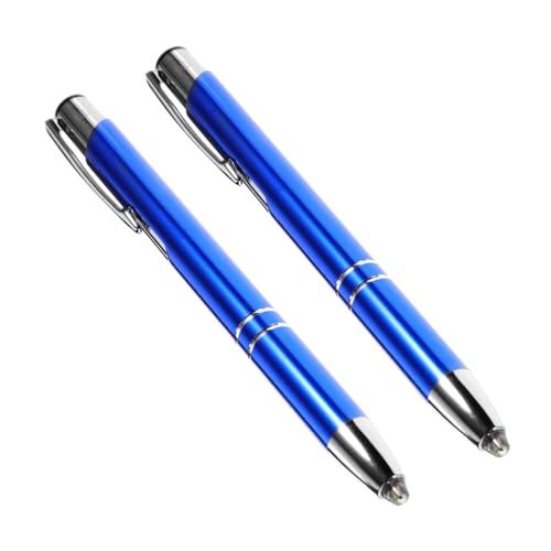 SHINEOFI 2 Stück Metall Kugelschreiber Metallstifte Stift Mit Beleuchteter Spitze Stift Mit Leuchtspitze Kreativer Kugelschreiber LED Leuchtstift Blau SHINEOFI 2 Stück Metall Kugelschreiber Metallstifte Stift Mit Beleuchteter Spitze Stift Mit Leuchtspitze Kreativer Kugelschreiber LED Leuchtstift Blau von SHINEOFI