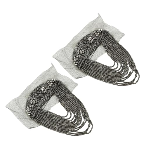 SHINEOFI 2 Stück Metall Quasten Schulterklappen für Jacken Modische Leichte Epauletten mit Kettendekor Unisex Retro Schulterabzeichen für Anzüge Kostüme Partys und Formelle Anlässe SHINEOFI 2 Stück Metall Quasten Schulterklappen für Jacken Modische Leichte Epauletten mit Kettendekor Unisex Retro Schulterabzeichen für Anzüge Kostüme Partys und Formelle Anlässe von SHINEOFI