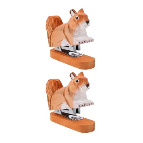 SHINEOFI 2 Stück Mini Hefter Holz Eichhörnchen Design Kompakter Handlicher Tischhefter Leicht Tragbar Für Büro Schule Kleine Papierstapel Kindergeeignet Ergonomisch SHINEOFI 2 Stück Mini Hefter Holz Eichhörnchen Design Kompakter Handlicher Tischhefter Leicht Tragbar Für Büro Schule Kleine Papierstapel Kindergeeignet Ergonomisch von SHINEOFI