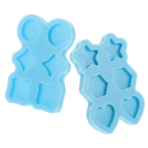 SHINEOFI 2 Stück Mini Silikonformen für Ohrringe in Stern und Herzform Kompakte Epoxidharz Gießformen für DIY Schmuckherstellung Leicht Transportierbar und Anfängerfreundlich SHINEOFI 2 Stück Mini Silikonformen für Ohrringe in Stern und Herzform Kompakte Epoxidharz Gießformen für DIY Schmuckherstellung Leicht Transportierbar und Anfängerfreundlich von SHINEOFI