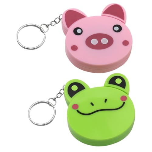 SHINEOFI 2 Stück Miniatur einziehmaßband für Flexiblem Weichem Nähmaßband Niedliche Tier motiv Schlüsselanhänger Schwein Frosch Tragbares Benutzerfreundliches Spielzeugmaßband SHINEOFI 2 Stück Miniatur einziehmaßband für Flexiblem Weichem Nähmaßband Niedliche Tier motiv Schlüsselanhänger Schwein Frosch Tragbares Benutzerfreundliches Spielzeugmaßband von SHINEOFI