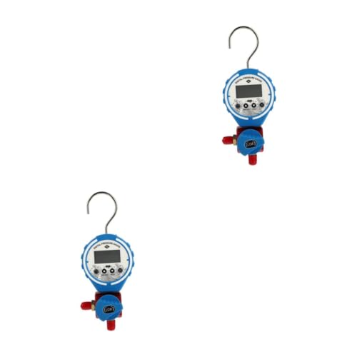 SHINEOFI 2 Stück Niedrigspannungsklimaanlage Manometer für Klimaanlage Ladedruckmesser AC-Messgeräte digitaler Druck Kältedruckmesser Manometer der Klimaanlage Kühlmanometer Plastik Blau SHINEOFI 2 Stück Niedrigspannungsklimaanlage Manometer für Klimaanlage Ladedruckmesser AC-Messgeräte digitaler Druck Kältedruckmesser Manometer der Klimaanlage Kühlmanometer Plastik Blau von SHINEOFI