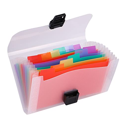 SHINEOFI 2 Stück Orgel-Akten paket Lagerung Ordner groß tragbar Datei büromappe Dokumentenmappe für Büro Dokumentenmappe für Schreibwaren Eine Multifunktionsmappe Schüler Zubehör Colorful von SHINEOFI