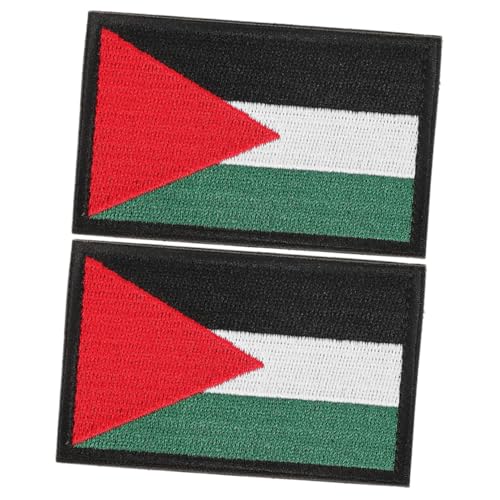 SHINEOFI 2 Stück Palästina Flaggen Patches Bestickte Abzeichen mit Haken Vielseitige Applikationen für Kleidung Rucksäcke und Mehr Einfach Anzubringen Langlebige Stickerei für Persönlichen SHINEOFI 2 Stück Palästina Flaggen Patches Bestickte Abzeichen mit Haken Vielseitige Applikationen für Kleidung Rucksäcke und Mehr Einfach Anzubringen Langlebige Stickerei für Persönlichen von SHINEOFI