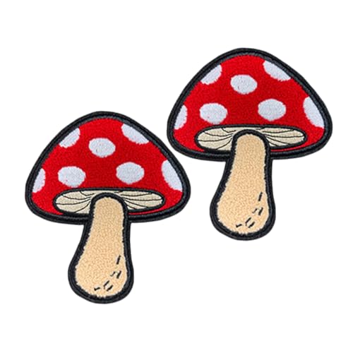 SHINEOFI 2 Stück Pilz Aufnäher zum Aufbügeln Cartoon Stickerei Patches für Kleidung Rucksäcke und Hüte Waschbar Farb und Formbeständig Diy Applikationen für Modische Textilveredelung SHINEOFI 2 Stück Pilz Aufnäher zum Aufbügeln Cartoon Stickerei Patches für Kleidung Rucksäcke und Hüte Waschbar Farb und Formbeständig Diy Applikationen für Modische Textilveredelung von SHINEOFI