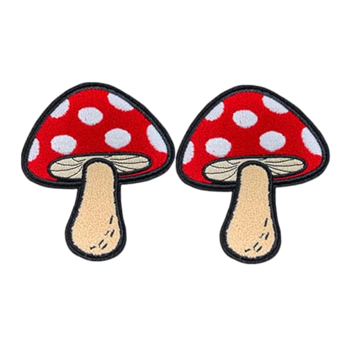 SHINEOFI 2 Stück Pilz Bügelbilder Strapazierfähigem Waschbare Cartoon Aufnäher zum Aufbügeln für Kleidung Rucksäcke Hüte Jacken Einfache Diy Reparatur und Gestaltung SHINEOFI 2 Stück Pilz Bügelbilder Strapazierfähigem Waschbare Cartoon Aufnäher zum Aufbügeln für Kleidung Rucksäcke Hüte Jacken Einfache Diy Reparatur und Gestaltung von SHINEOFI