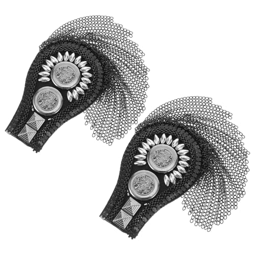 SHINEOFI 2 Stück Quasten-Schulterklappen: Uniform-Schulterschmuck- Fransen-Schulterklappen – Herren- und Damenkostüm-Uniform-Zubehör von SHINEOFI