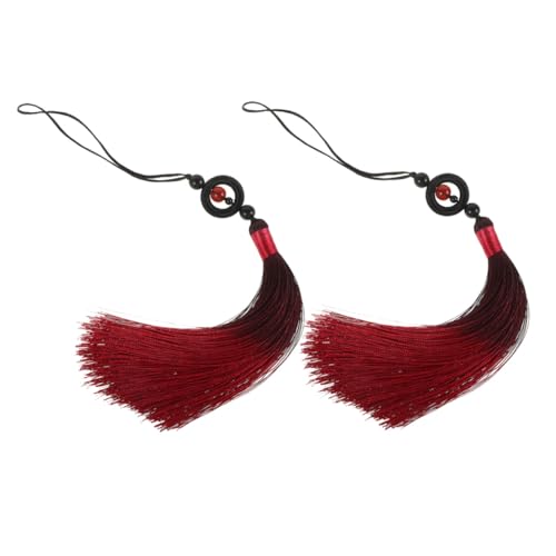 SHINEOFI 2 Stück Quasten mit Ästhetischem Farbverlauf Handgefertigte Traditionelle Chinesische Kampfsport dekoration Einfache Befestigung für Taichi und Guqin Martial Arts Accessory SHINEOFI 2 Stück Quasten mit Ästhetischem Farbverlauf Handgefertigte Traditionelle Chinesische Kampfsport dekoration Einfache Befestigung für Taichi und Guqin Martial Arts Accessory von SHINEOFI