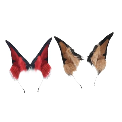 SHINEOFI 2 Stück Realistische Hundekostüm Accessoires für Frauen für Cosplay Halloween Feiern und Fotografie Verstellbar und Bequem von SHINEOFI