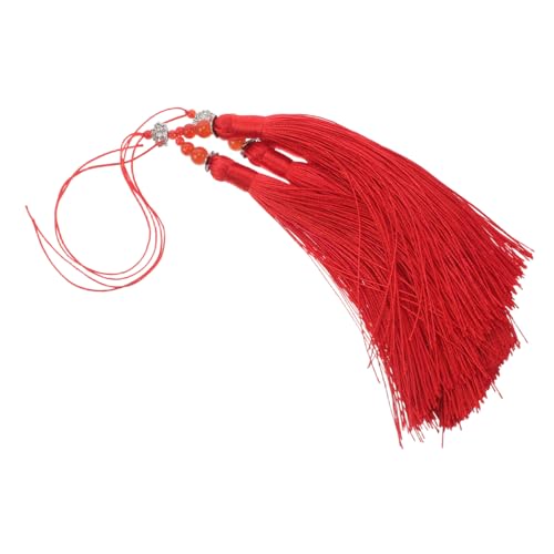 SHINEOFI 2 Stück Rote Taichi Quastenanhänger Traditionelle Chinesische Martial Arts Schmuckanhänger für Schlüsselanhänger DIY Bastelprojekte Langlebig und Stilvoll SHINEOFI 2 Stück Rote Taichi Quastenanhänger Traditionelle Chinesische Martial Arts Schmuckanhänger für Schlüsselanhänger DIY Bastelprojekte Langlebig und Stilvoll von SHINEOFI