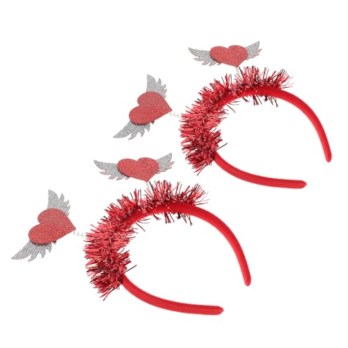 SHINEOFI 2 Stück Rotes Glitzer Herz Haarreif Teiliges Rutschfeste Valentinstag Party Haarbänder für Vielseitiges Stirnband für Fasching Hochzeit Bühnenauftritte und Festliche SHINEOFI 2 Stück Rotes Glitzer Herz Haarreif Teiliges Rutschfeste Valentinstag Party Haarbänder für Vielseitiges Stirnband für Fasching Hochzeit Bühnenauftritte und Festliche von SHINEOFI