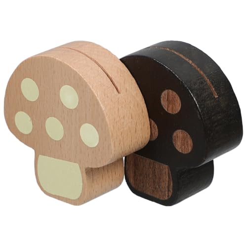 SHINEOFI 2 Stück Rustikale Holzplatzkartenhalter Einfache Foto und Notizklammern für Hochzeiten Partys Tischdekoration Verschiedenen Farben von SHINEOFI