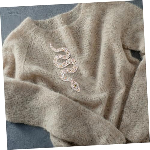 SHINEOFI 2 Stück Schimmernde Strass Patches Schlangenform Applikationen zum Aufnähen für Kleidung Schuhe Taschen DIY Bekleidungszubehör Geeignet für Baumwolle Leinen Leder SHINEOFI 2 Stück Schimmernde Strass Patches Schlangenform Applikationen zum Aufnähen für Kleidung Schuhe Taschen DIY Bekleidungszubehör Geeignet für Baumwolle Leinen Leder von SHINEOFI