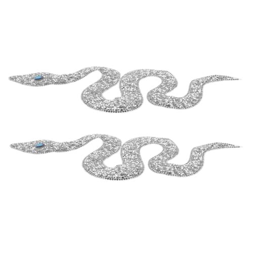 SHINEOFI 2 Stück Schlangenförmiger Strass Stoffflicken Strass Applikationen Für Kleidung Schlangenförmiger Strassbesatz Schlangenförmige Strass Flicken Wärmeübertragungs Strasssteine SHINEOFI 2 Stück Schlangenförmiger Strass Stoffflicken Strass Applikationen Für Kleidung Schlangenförmiger Strassbesatz Schlangenförmige Strass Flicken Wärmeübertragungs Strasssteine von SHINEOFI