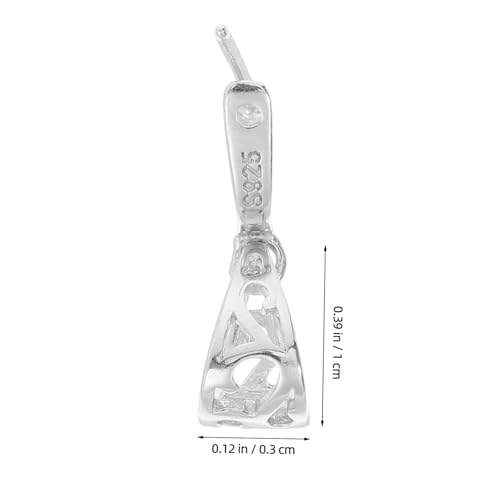 SHINEOFI 2 Stück Silber Anhängerverbinder Verschluss für Halsketten Armbänder Sicherer Schmuckverschluss mit Minimalistischer Optik für DIY Schmuckherstellung und Charms von SHINEOFI