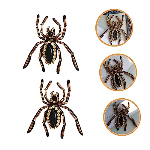 SHINEOFI 2 Stück Spinnen Aufnäher Halloween Vliesstoff Patches zum Aufbügeln für Kleidung DIY Schuhdekoration Spinnenmotiv Bastelverzierung Geschenkidee für Damen und SHINEOFI 2 Stück Spinnen Aufnäher Halloween Vliesstoff Patches zum Aufbügeln für Kleidung DIY Schuhdekoration Spinnenmotiv Bastelverzierung Geschenkidee für Damen und von SHINEOFI