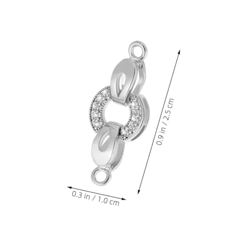 SHINEOFI 2 Stück Stabile Metall Verschlüsse für Armbänder und Halsketten Fade Resistente Oberfläche Kompakte Vielseitig für Diy Schmuckherstellung Gold Silberfarben SHINEOFI 2 Stück Stabile Metall Verschlüsse für Armbänder und Halsketten Fade Resistente Oberfläche Kompakte Vielseitig für Diy Schmuckherstellung Gold Silberfarben von SHINEOFI