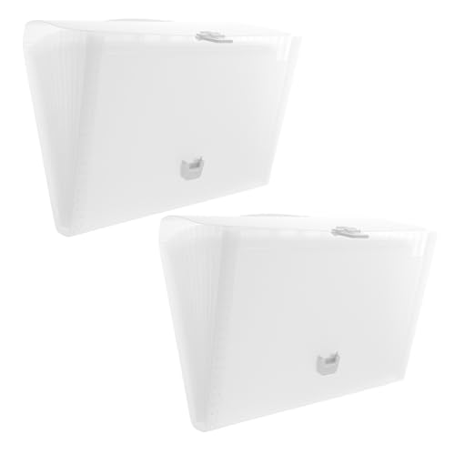 SHINEOFI 2 Stück Teiliges Aktenordner Erweiterbarer Fächermappe mit Stabilem Griff und Beschrifteten Tabs Transparenter Organizer für Dokumente für Schule Büro Lehrer und Mobiles Arbeiten SHINEOFI 2 Stück Teiliges Aktenordner Erweiterbarer Fächermappe mit Stabilem Griff und Beschrifteten Tabs Transparenter Organizer für Dokumente für Schule Büro Lehrer und Mobiles Arbeiten von SHINEOFI