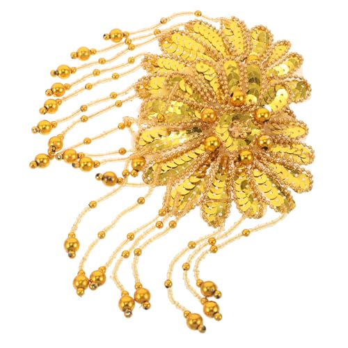 SHINEOFI 2 Stück Teiliges Goldene Pailletten Schulterpolster mit Fransen und Blumen Wiederverwendbare Quasten Epauletten für Bühnenkostüme und Cosplay Strapazierfähige Komfortable SHINEOFI 2 Stück Teiliges Goldene Pailletten Schulterpolster mit Fransen und Blumen Wiederverwendbare Quasten Epauletten für Bühnenkostüme und Cosplay Strapazierfähige Komfortable von SHINEOFI