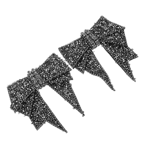 SHINEOFI 2 Stück Teiliges Strass-schleifen Schuh-charms Langlebige DIY Schleifen Schuhdekorationen für Damen Vielseitig Kompatibel mit High Heels Flats und Sneakern Kreative Modische von SHINEOFI