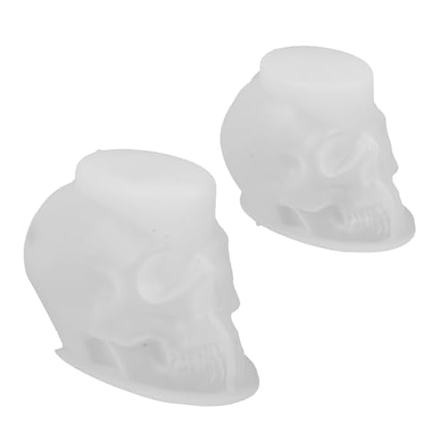SHINEOFI 2 Stück Teiliges Totenkopf Silikonform Flexible Halloween Schädel Gießform für Kerzen Seife Wachs Epoxidharz Wiederverwendbar für DIY Bastelprojekte und Kreative Dekoration SHINEOFI 2 Stück Teiliges Totenkopf Silikonform Flexible Halloween Schädel Gießform für Kerzen Seife Wachs Epoxidharz Wiederverwendbar für DIY Bastelprojekte und Kreative Dekoration von SHINEOFI