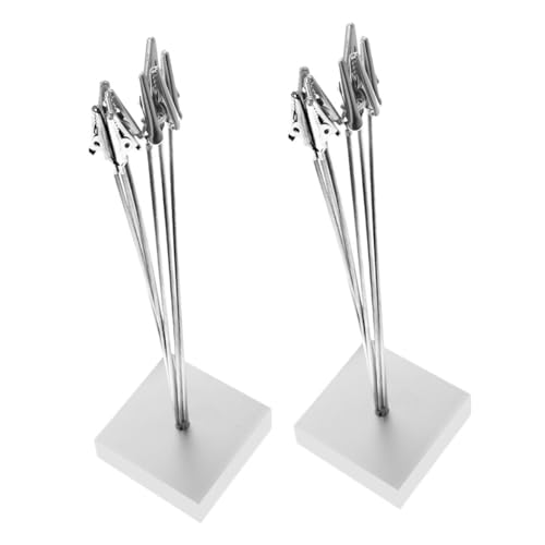 SHINEOFI 2 Stück Tischkartenhalter mit Metallclip Stabiler Fotohalter für Hochzeiten Partys und Büro für Tischnummern Karten und Erinnerungen von SHINEOFI