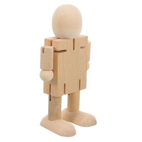 SHINEOFI 2 Stück Transformierender Roboter Unvollendet Roboter Für Erwachsene Holzroboter Zum Selbermachen DIY- Aus Holz Gelenkig Verstellbare Holzfiguren Leerer Roboter Hölzern SHINEOFI 2 Stück Transformierender Roboter Unvollendet Roboter Für Erwachsene Holzroboter Zum Selbermachen DIY- Aus Holz Gelenkig Verstellbare Holzfiguren Leerer Roboter Hölzern von SHINEOFI