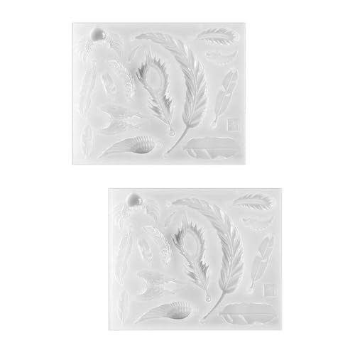 SHINEOFI 2 Stück Transparente Silikonform Spiegelnde Flügelform für Resin Basteln Flexible Wiederverwendbare Gießform für Dekorationen und Anhänger Geeignet für Harzkunst und DIY Handwerk von SHINEOFI