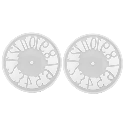 SHINEOFI 2 Stück Uhr-Zifferblatt-Form Zahlen Handguss-Sets Paar Timer, der Form herstellt Formen für die Uhrenherstellung Wanduhr Epoxidform für DIY Epoxid-Silikon-Gießform Kieselgel Weiß SHINEOFI 2 Stück Uhr-Zifferblatt-Form Zahlen Handguss-Sets Paar Timer, der Form herstellt Formen für die Uhrenherstellung Wanduhr Epoxidform für DIY Epoxid-Silikon-Gießform Kieselgel Weiß von SHINEOFI