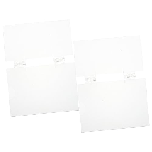 SHINEOFI 2 Stück Verschleißfester Schilderständer Halter Gestell Name Etikett Ausstellungsstand Ständer Für Regal Preisständer Anzeigen Ladenschildständer Stabiler Acryl Transparent von SHINEOFI
