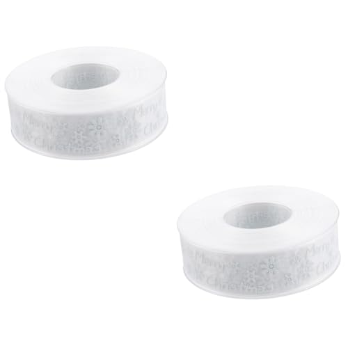 SHINEOFI 2 Stück Weihnachtsband ribbon weihnachts band geschenkband verpackungen für dekobänder Weiß Weihnachtsdekorationen weihnachtsverpackungsband weihnachtliches Polyesterband SHINEOFI 2 Stück Weihnachtsband ribbon weihnachts band geschenkband verpackungen für dekobänder Weiß Weihnachtsdekorationen weihnachtsverpackungsband weihnachtliches Polyesterband von SHINEOFI