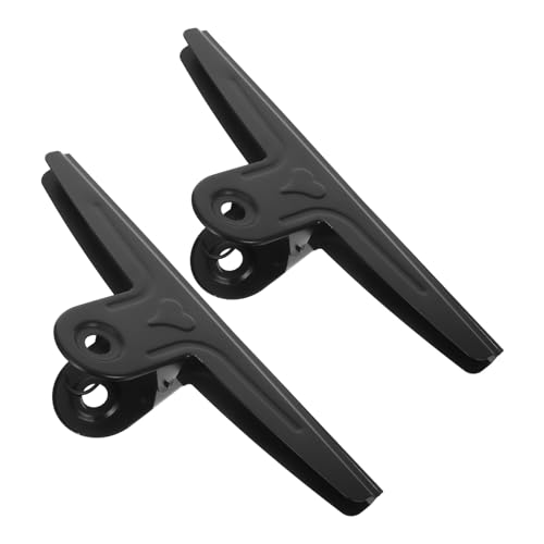 SHINEOFI 2 Stück Zeichenbrett-clip Klemmbrett-hardware Jumbo-ordner-clips Papierklammern Groß Clips Clips Ordnerklammern Extra Groß Große Klammern Buchclips Rostfreier Stahl Schwarz von SHINEOFI